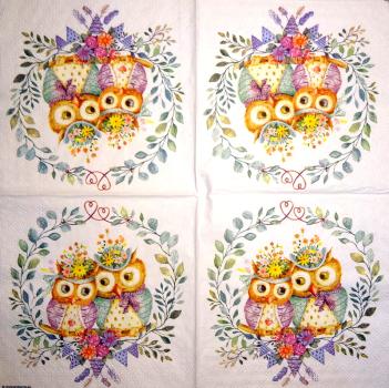 116 Owls - ply - Kalamazoo - CS - 24x24cm